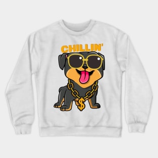 Dog thug chillin' Crewneck Sweatshirt